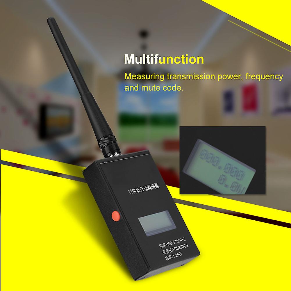 Frequenzzähler CTCSS/DCS Decoder 1500mAh Schwarz 9x5,5x2cm