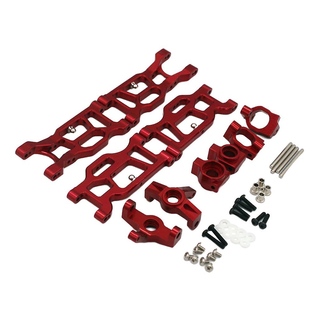 Vorne Hinterer Unterer Querlenker Modifiziertes Kit RC Auto für Wltoy 104001 Rot