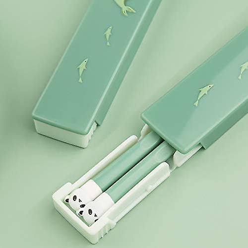 Portable Chopsticks Kids Students Silicone Lightweight Chopsticks with Case, Reusable Portable Cutlery