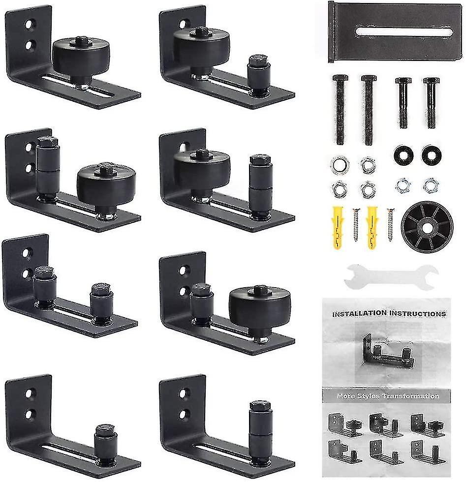 Sliding Door Floor Guide Adjustable Floor Roller Guide With Screws, 8 Possible Variants For All Slid