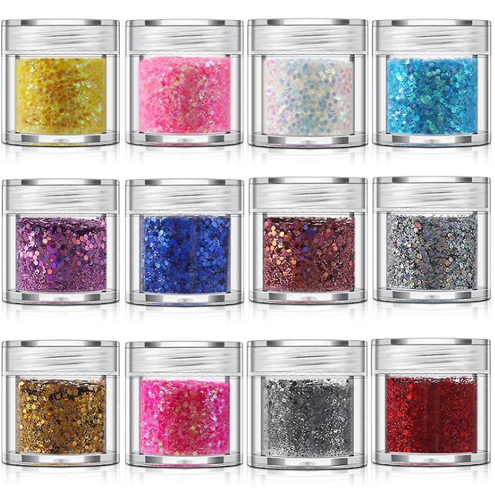 12 Color Nail Sequinsmake Up