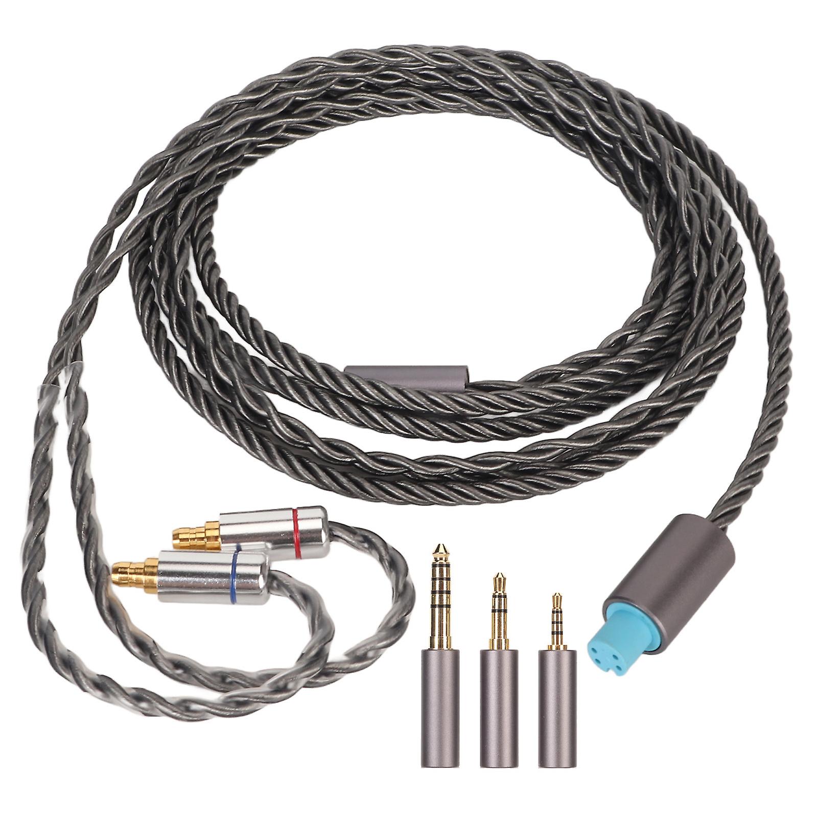 Upgrade Your Sound: 3-in-1 Silver Plated Earphone Cable for Sennheiser IE Series