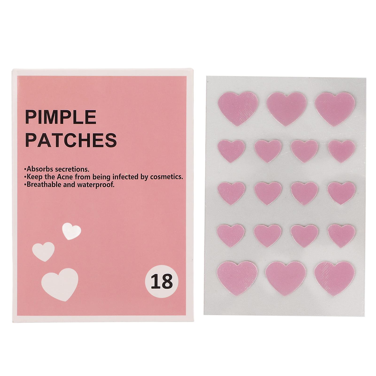 Pimple Patches Hydrocolloid Love Heart Shape Acne Absorbing Cover Face Blemish Sticker
