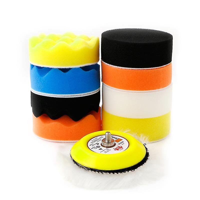Hot 10pcs 3" M6 Thread Polishing Buffing Buffer Pad Kit Car Polisher  Sander
