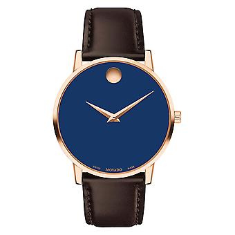 Movado museum Women's Analog Swiss Quartz Watch with Cowhide Bracelet 607597