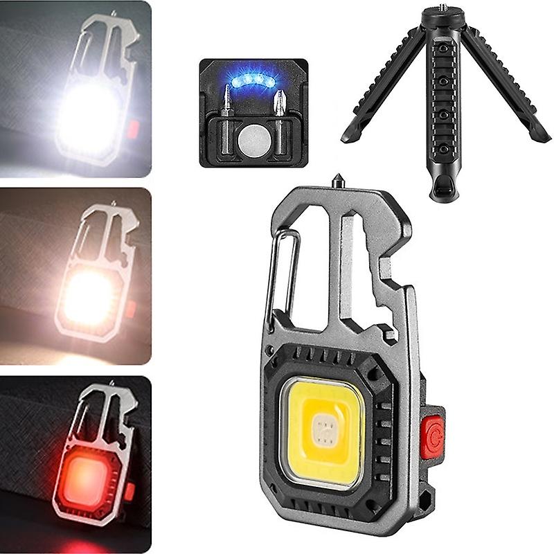 Mini Bright Light Portable Flashlight Tarnish+Magnet+Bracket Tarnish+Magnet+Bracket