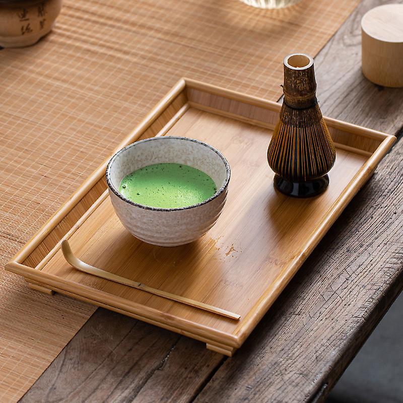 Bamboo Rectangular Tea Tray 33.5x23.5cm for Tea Ceremony