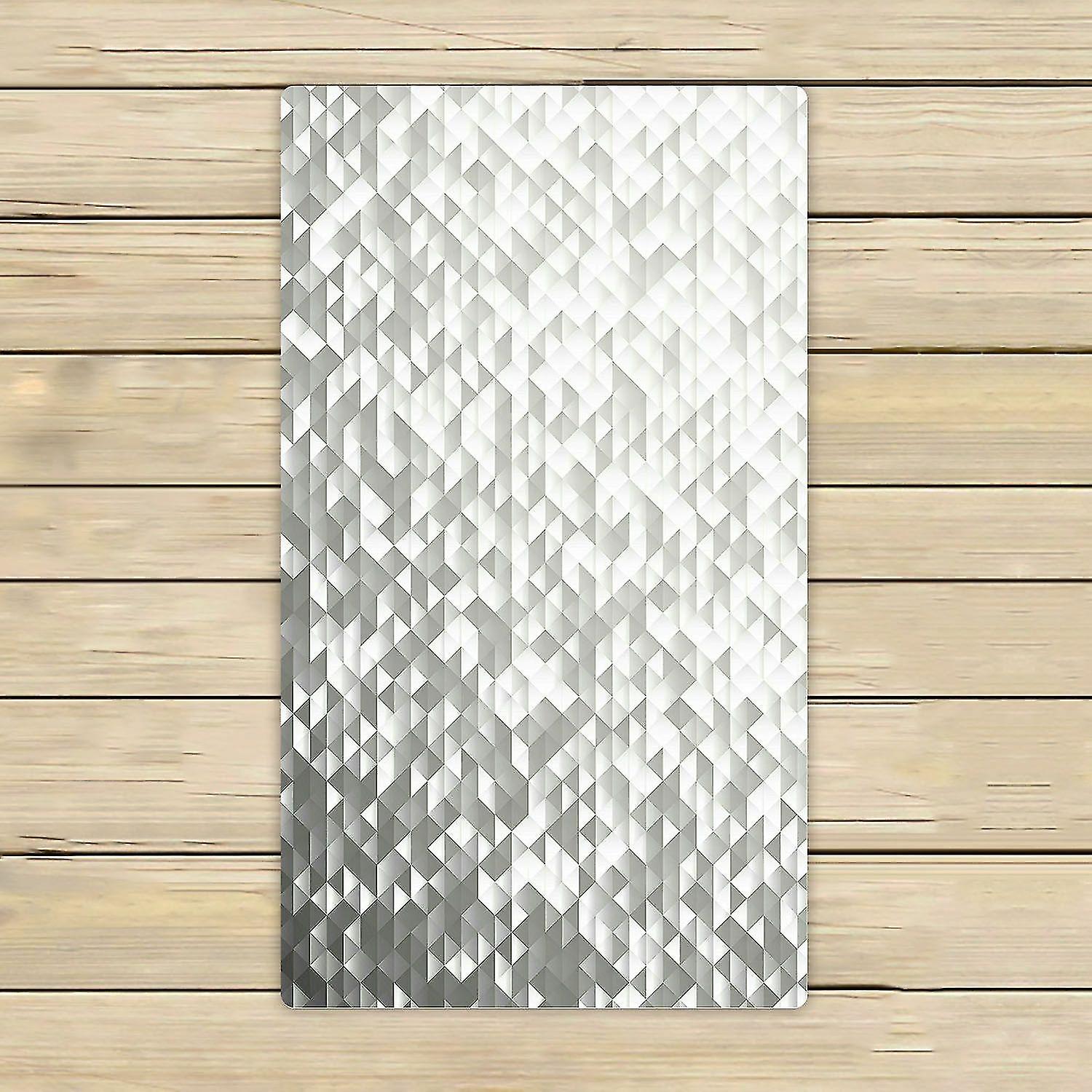 Silver Gray Blinking Glitter Glittering Sequins Mosaic Towels Beach Bath Pool Sprot Travel Hand Spa 