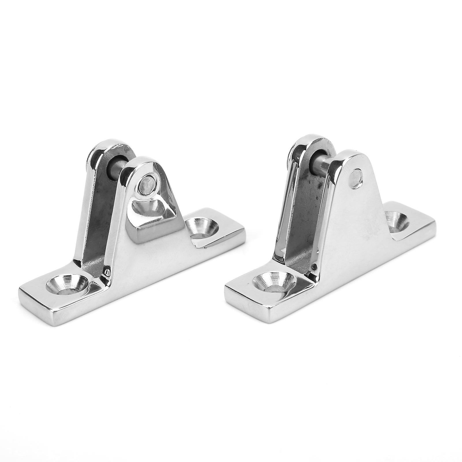 2pcs Bimini Top 90° Deck Hinge 316 Stainless Steel Heavy Duty Marine Boat Deck Hinge Mount