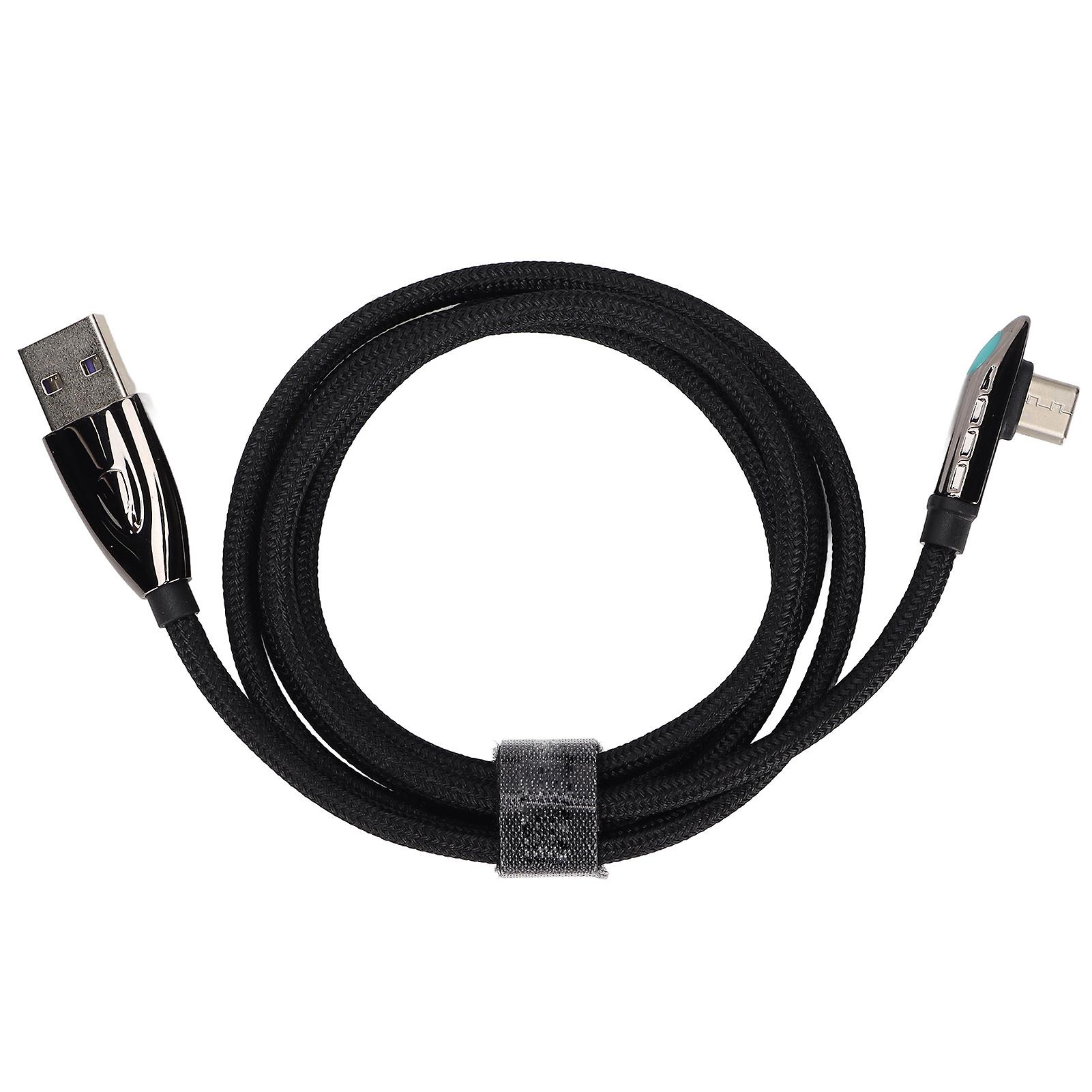 Type C 5A Fast Charging Cable with LED Indicator - Ergonomic Design & Wide Compatibility