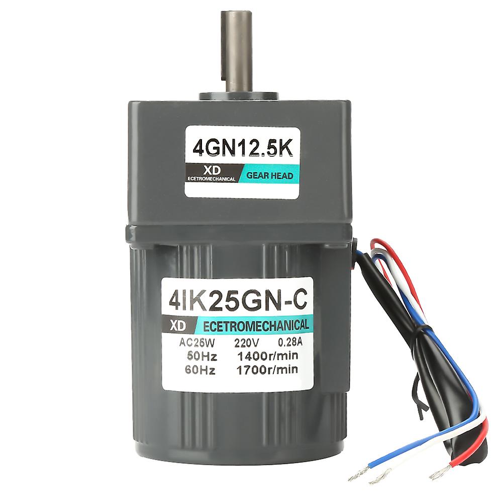 4IK25GN-C AC 220V 25W Single Phase Low Constant Speed CW/CCW Gear Motor with Capacitor (12.5K)