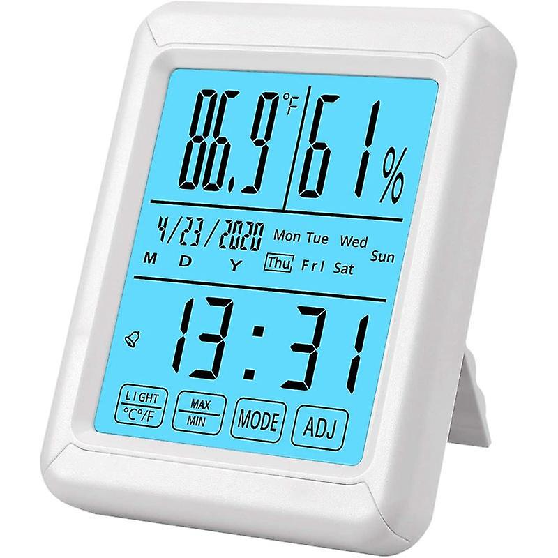 Digital Hygrometer Thermometer, Backlight Touchable Digital Hygrometer Thermometer Temperature Humidity Meter