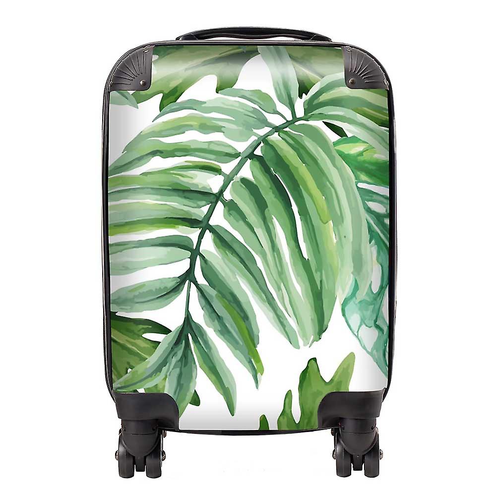 Exotic Rainforest Leaves Suitcase