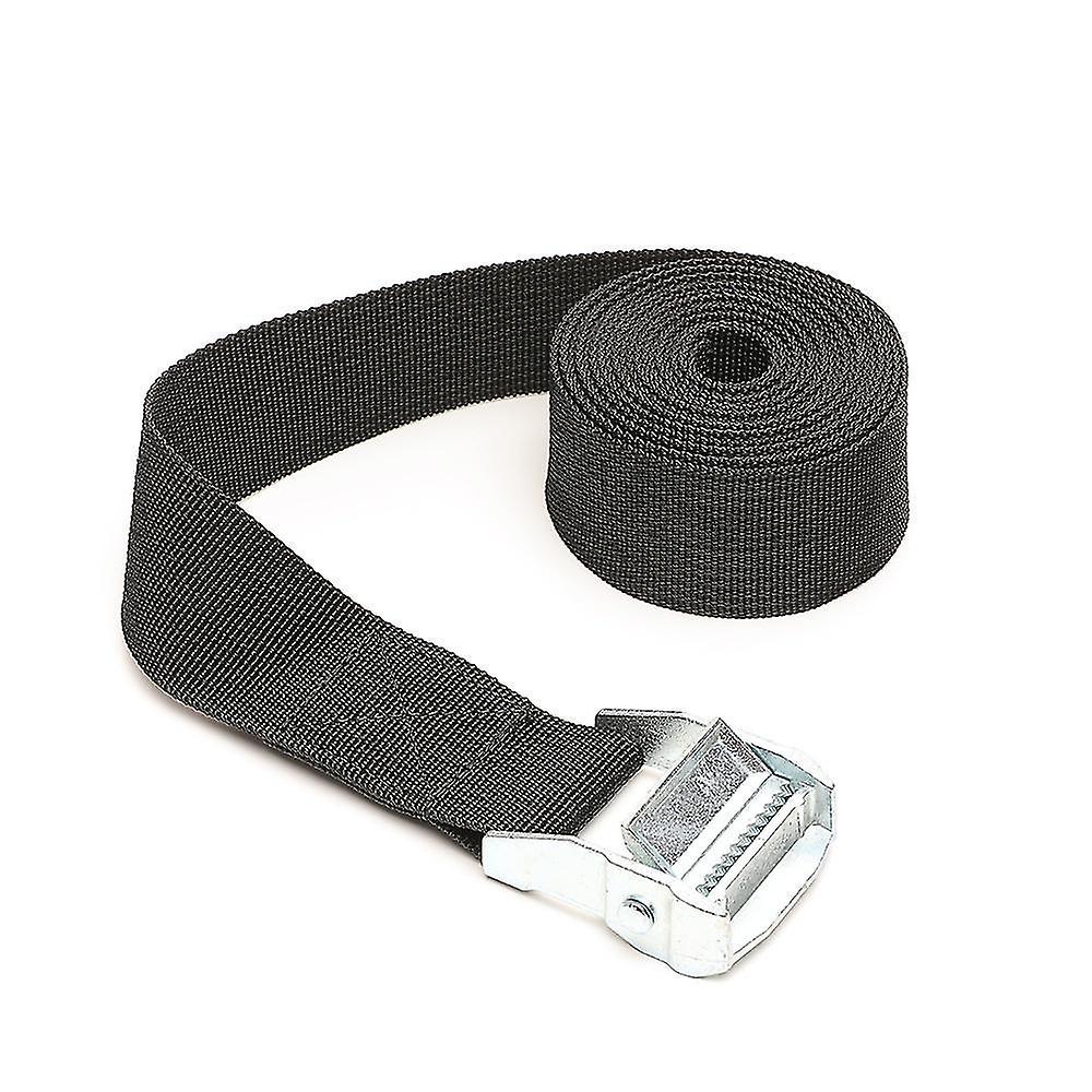 Lashing Strap Kit Black, 100x2.5cm Fixing Strap With Tightening Buckle For Motorcycle, Trailer, Truc