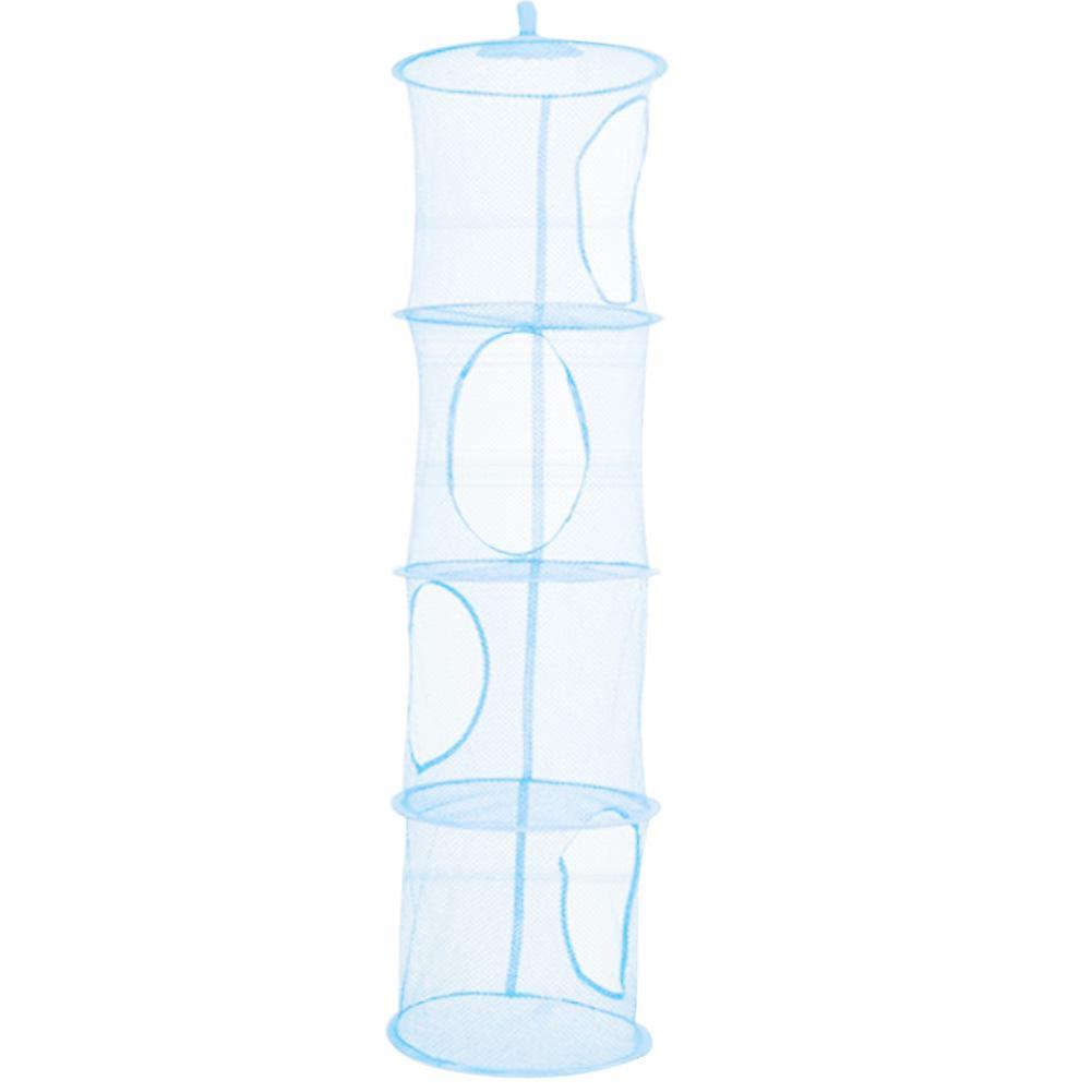 Wild Bluebell 4 Layers Mesh Folding Kids Toys Storage Rack Hanging Basket Sundries