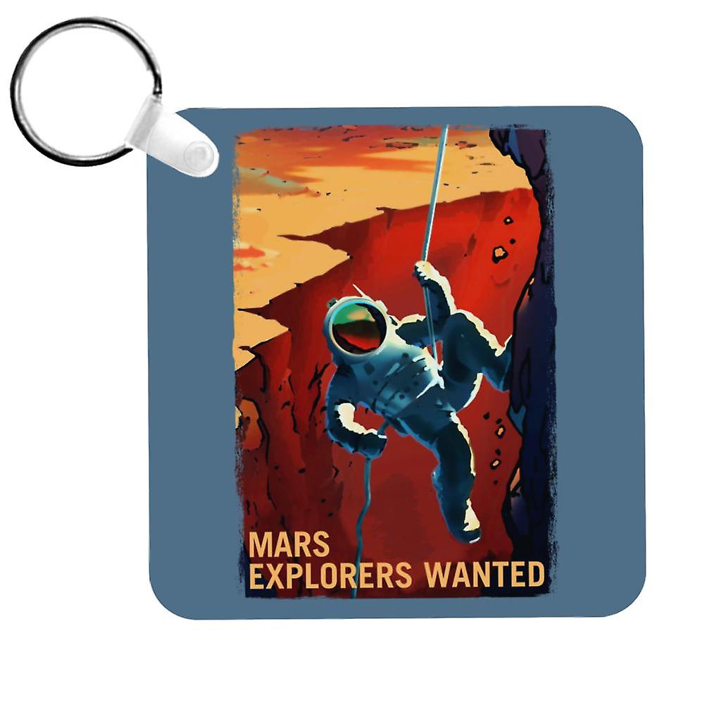 NASA Mars Explorers Wanted Keyring