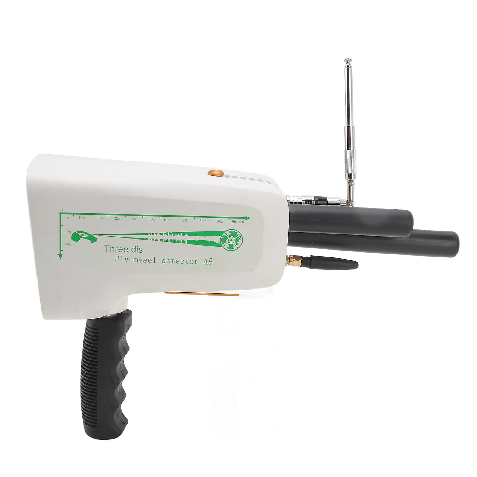 Metal Scanner Device 30m Depth 1000m Range A8 Display Protection Handheld Metal Detector for Outdoor 100‑240V White AU Plug