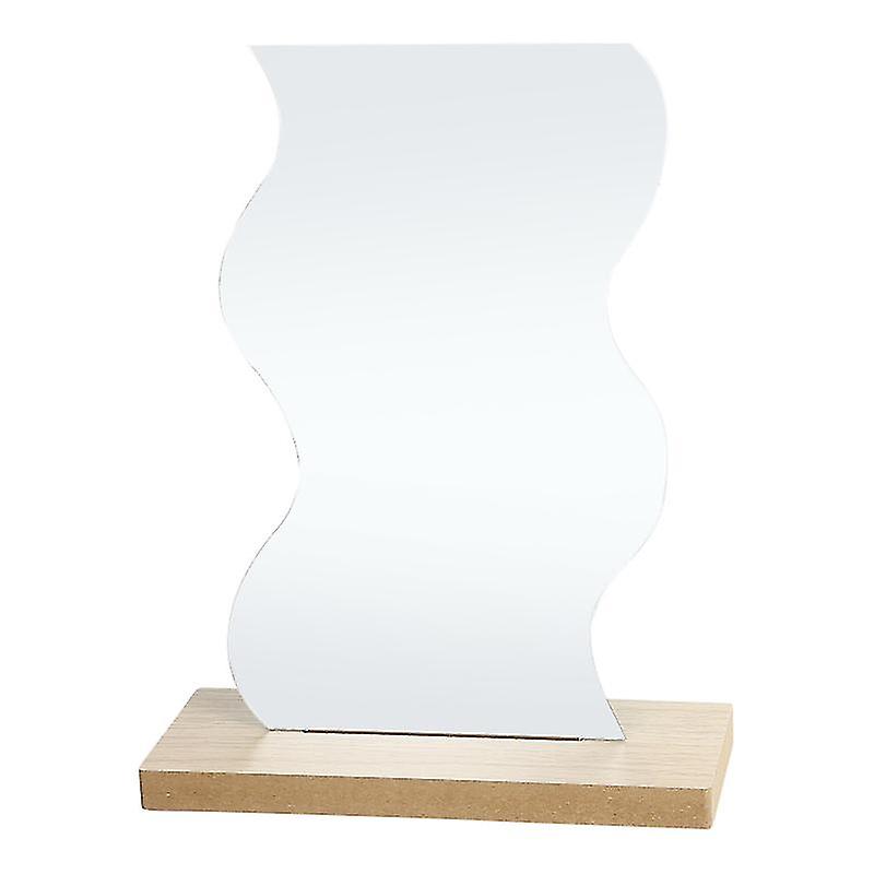 1pcs Wood Table Mirror