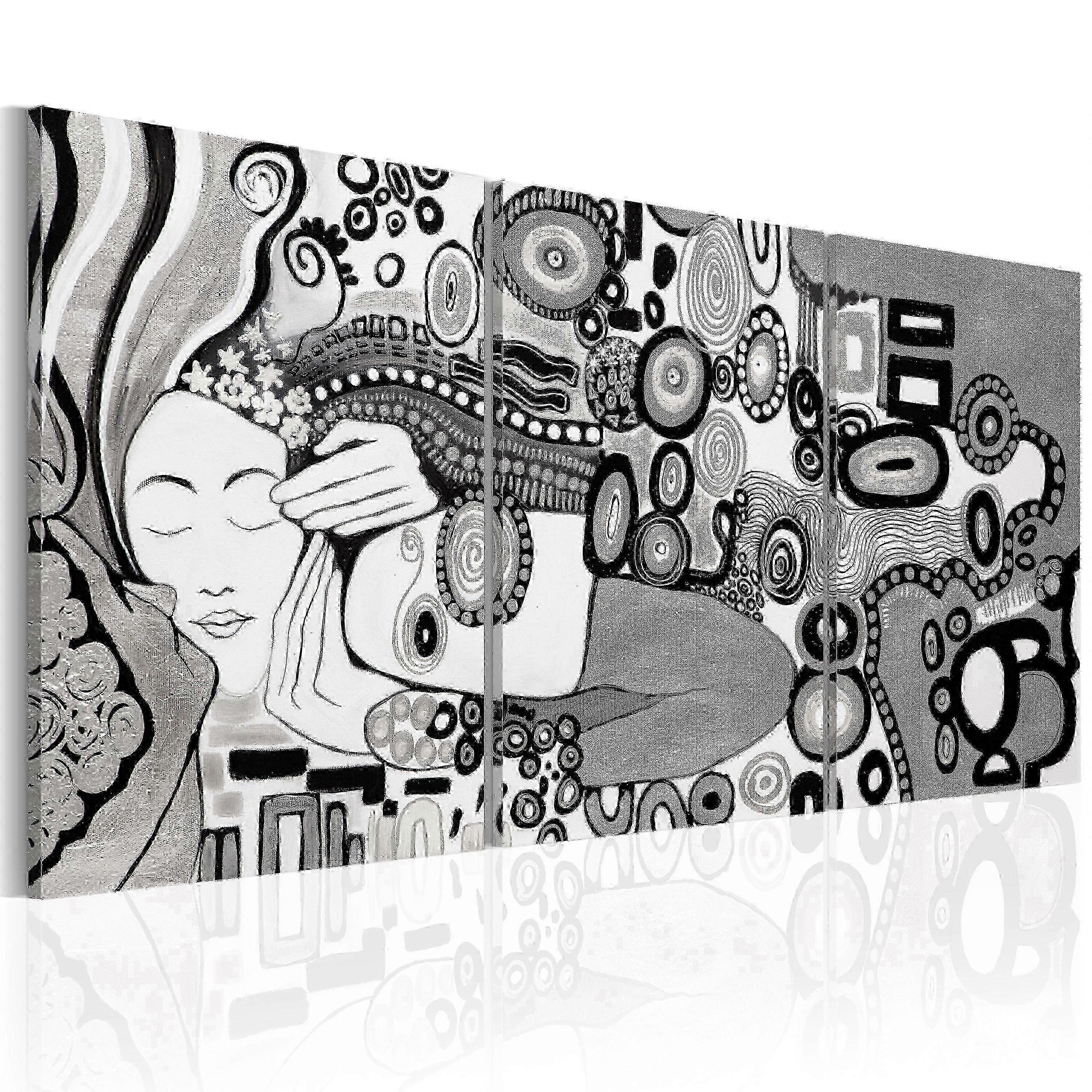 Vászon nyomtatás-ezüst csók