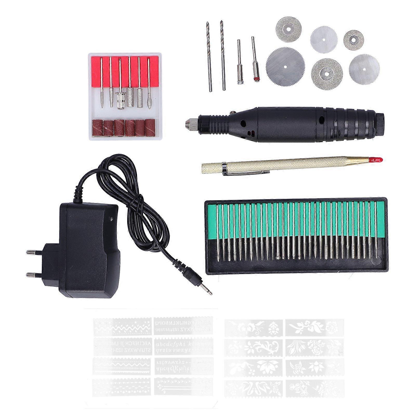 70Pcs Electric Engraving Machine Adjustable Speed Mini Carving Pen EU Plug AC100?240V
