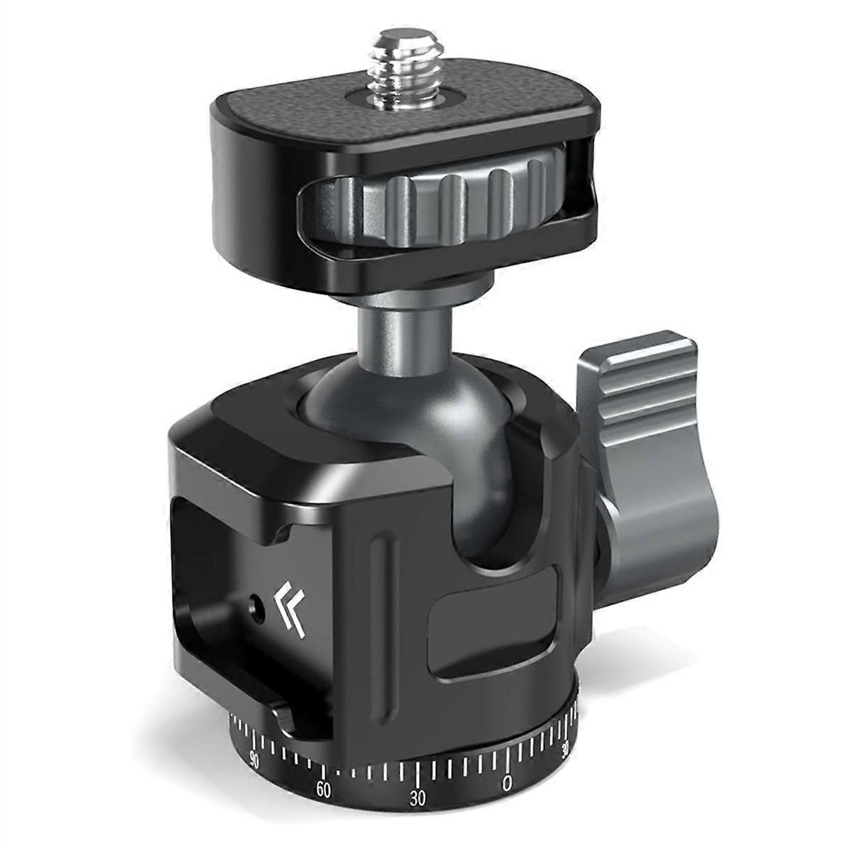 For Mini Ball Panoramic Tripod + Cold Shoe Mount Adapter for DSLR Camera Tripod Phone Mount Max Loa