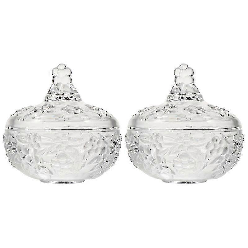 2pcs Food Containers,  Jewelry Box With Lid