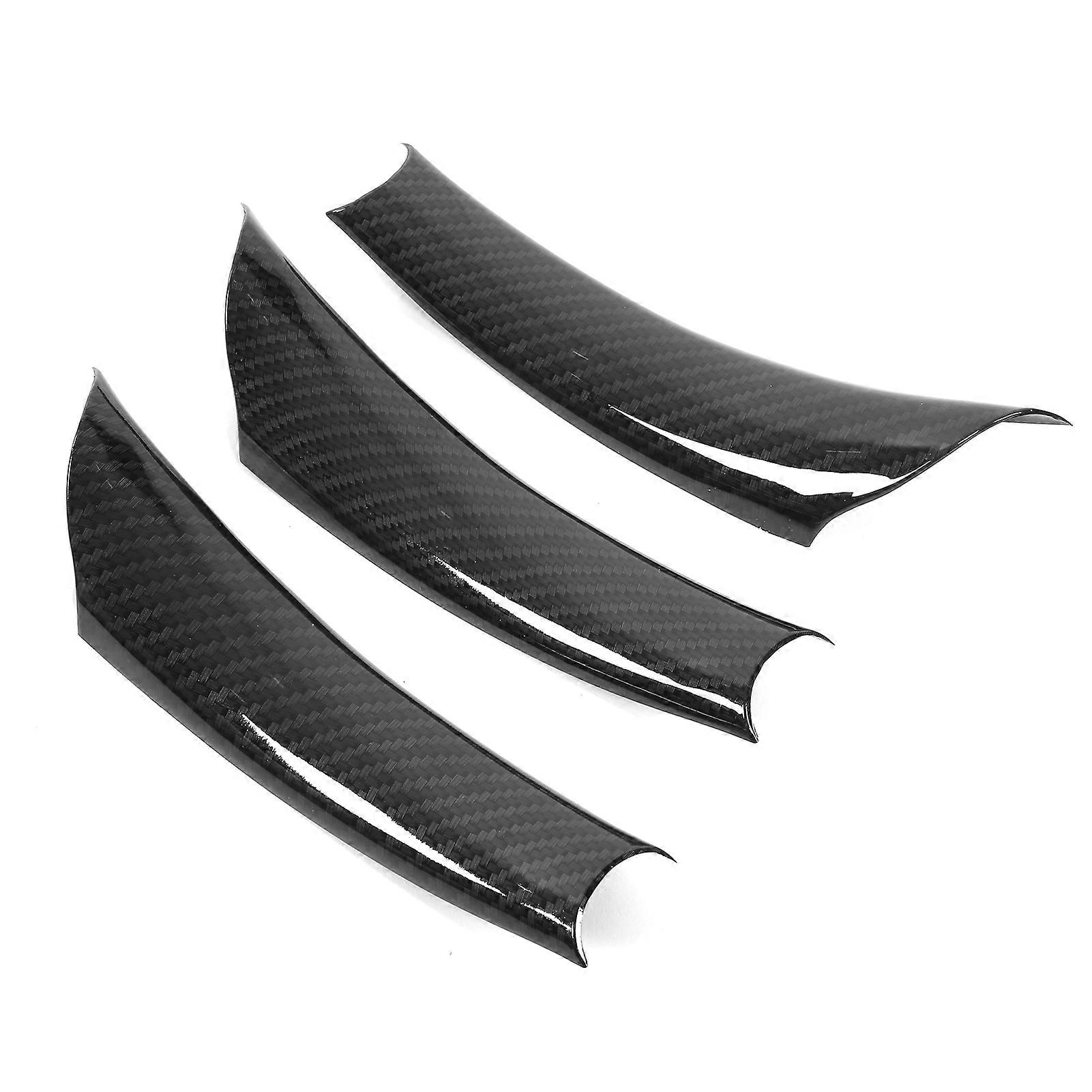 3PCS Car Door Pull Handle Cover Carbon Fiber Style Replacement for X5 E70 20082013 NO.84349