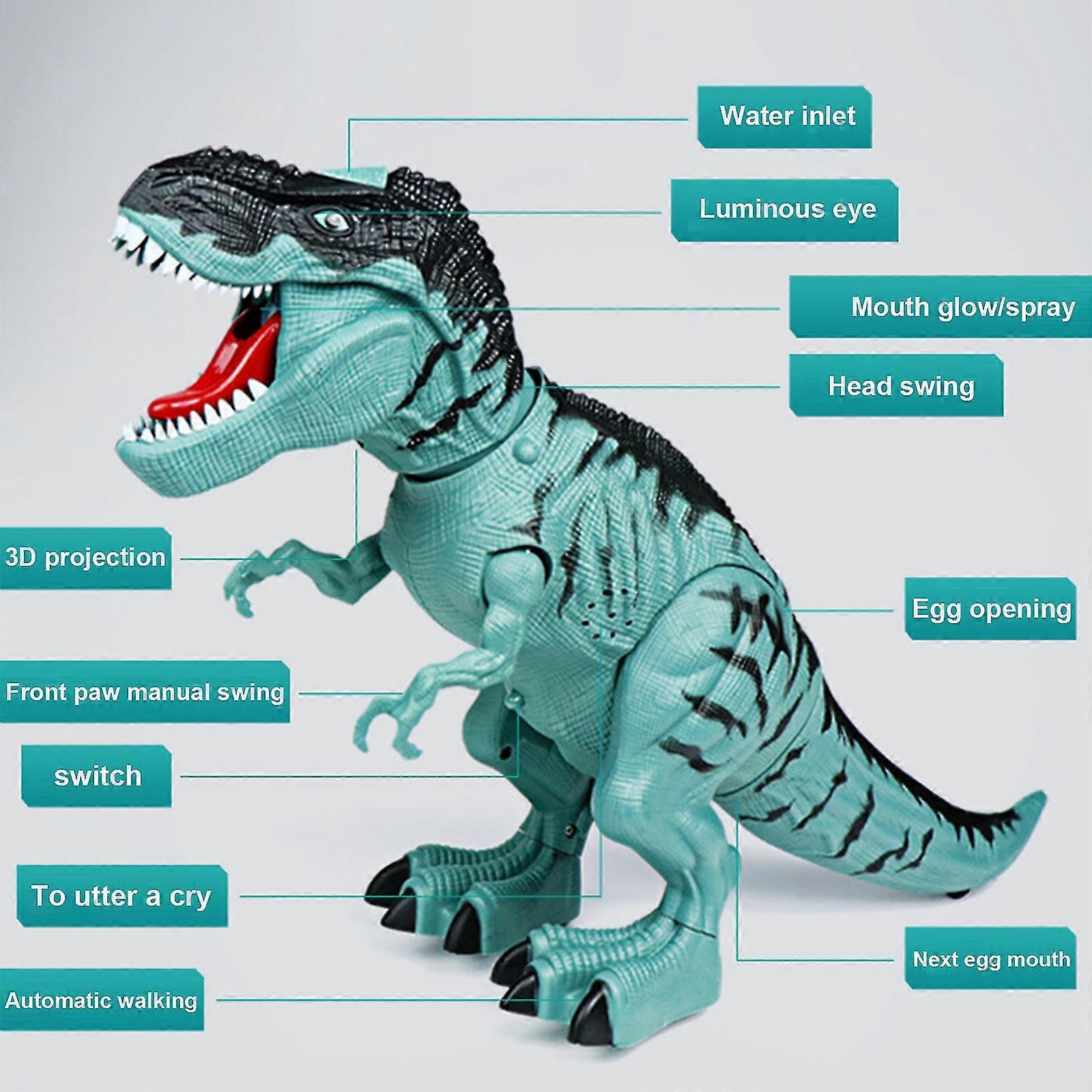 Simulated Animal T-rex Toy Gift For Boy Girl Electric Can Lays Eggs Moves Head While Making Roaring Sound Dinosaur Toys