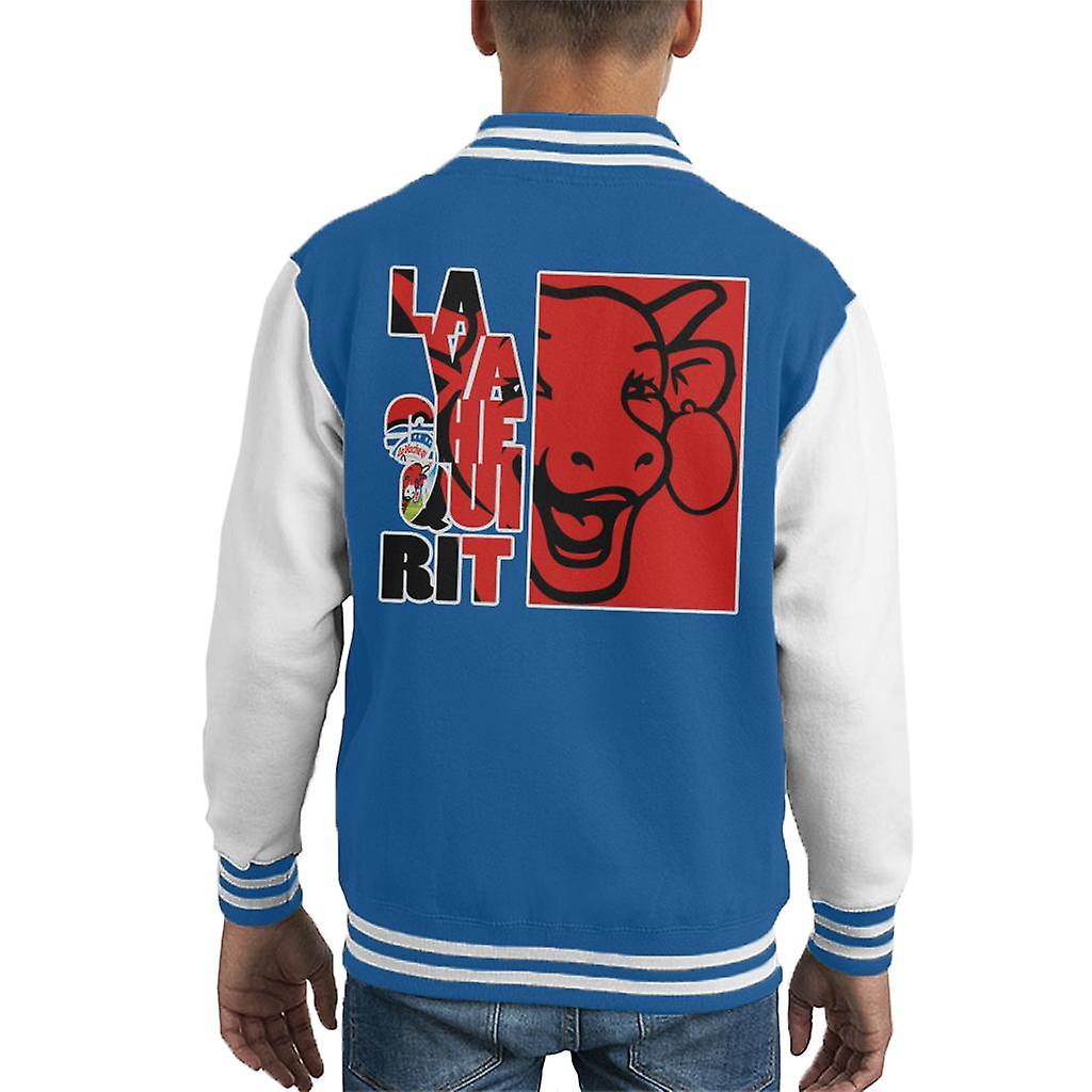 The Laughing Cow Red Montage Kid's Varsity Jacket