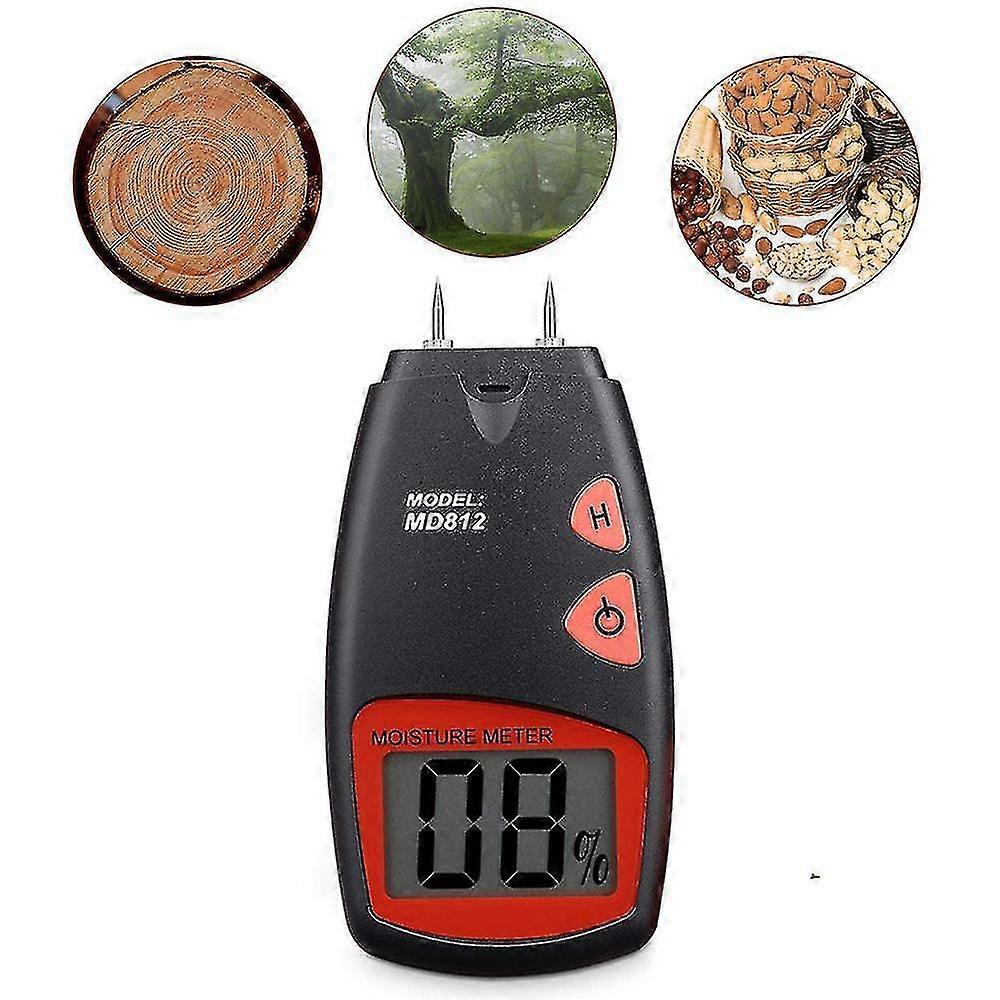 Vochttester, digitale houtvochtmeter handheld lcd vochttester detector