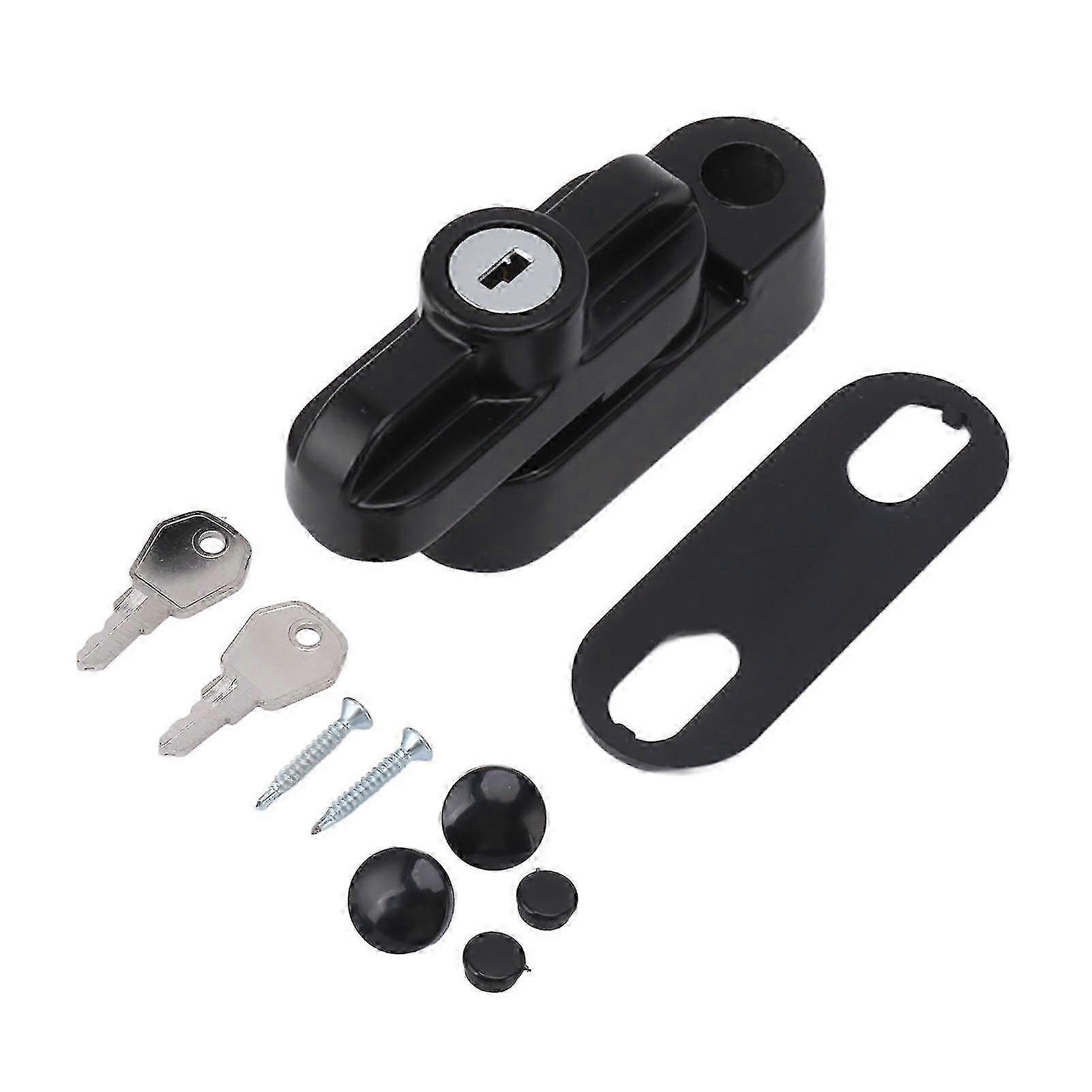 External Window Lock Catch Aluminum Alloy Anti Theft Flat Window Buckle Lock For Single Double Windows