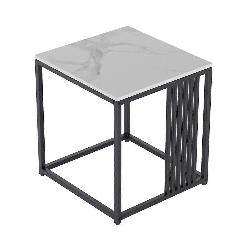 Minimalism Marble Side Table Black Frame Coffee Table