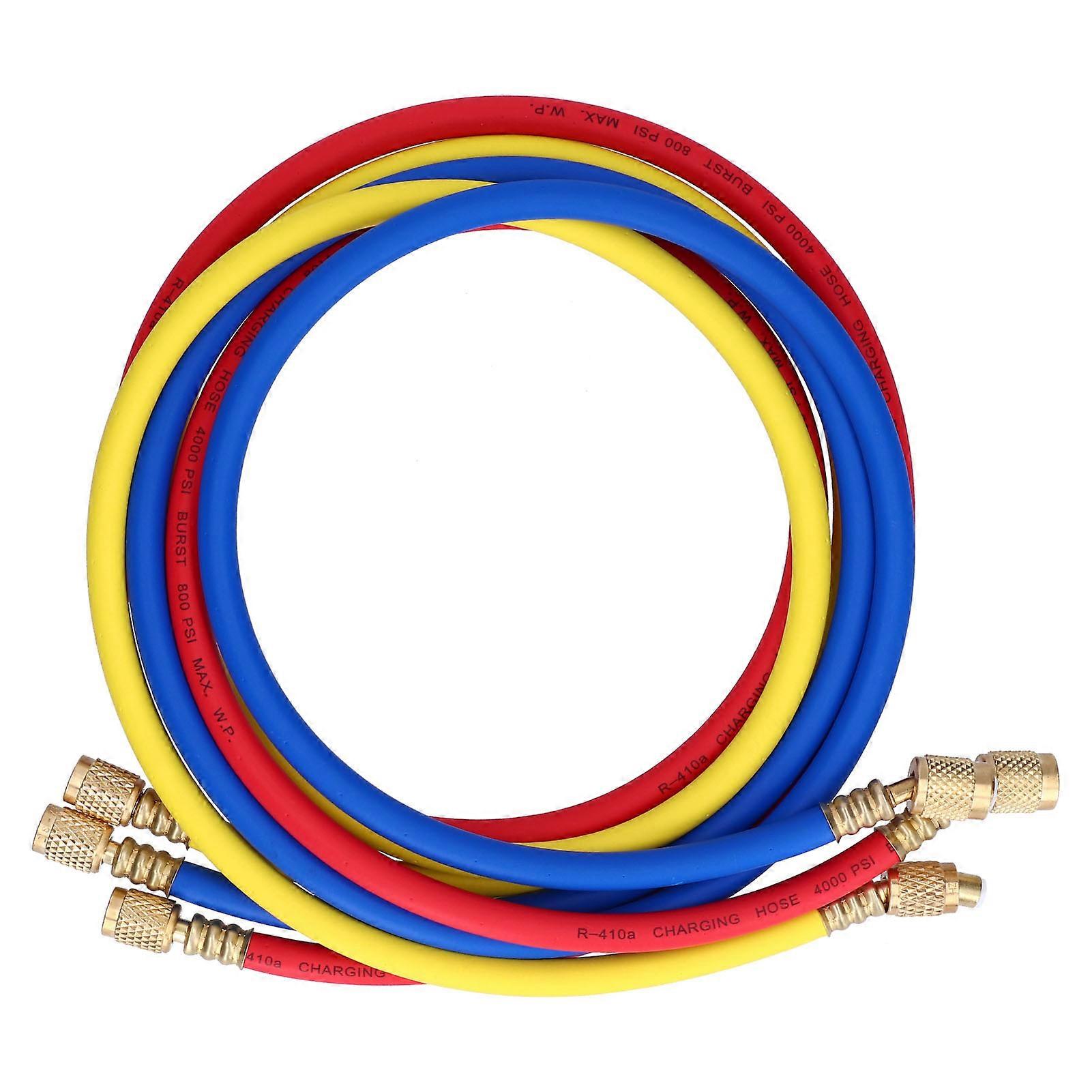 3Pcs AC Charging Hose Detection Liquid Filling Refrigerant Pipe CT360RYBHR4101.5meter