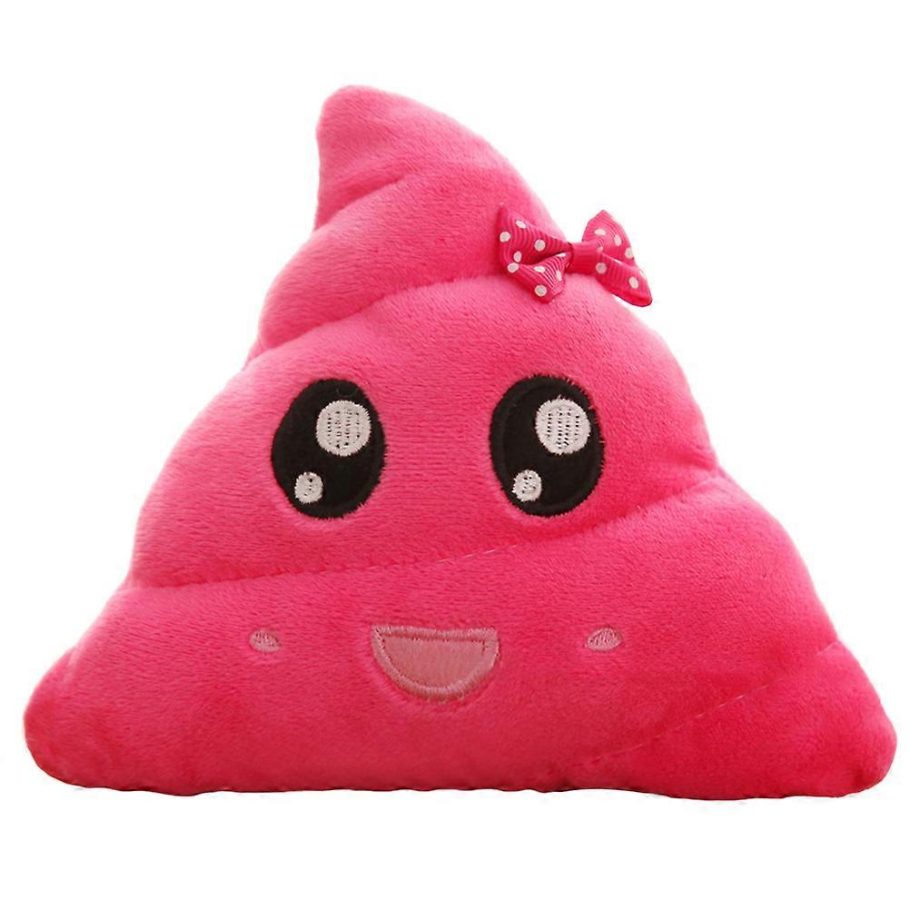 20cm Plush Poop Pillow Stuffed Cushion Toys for Kids Children Party Home Decorations (Pink Flower)