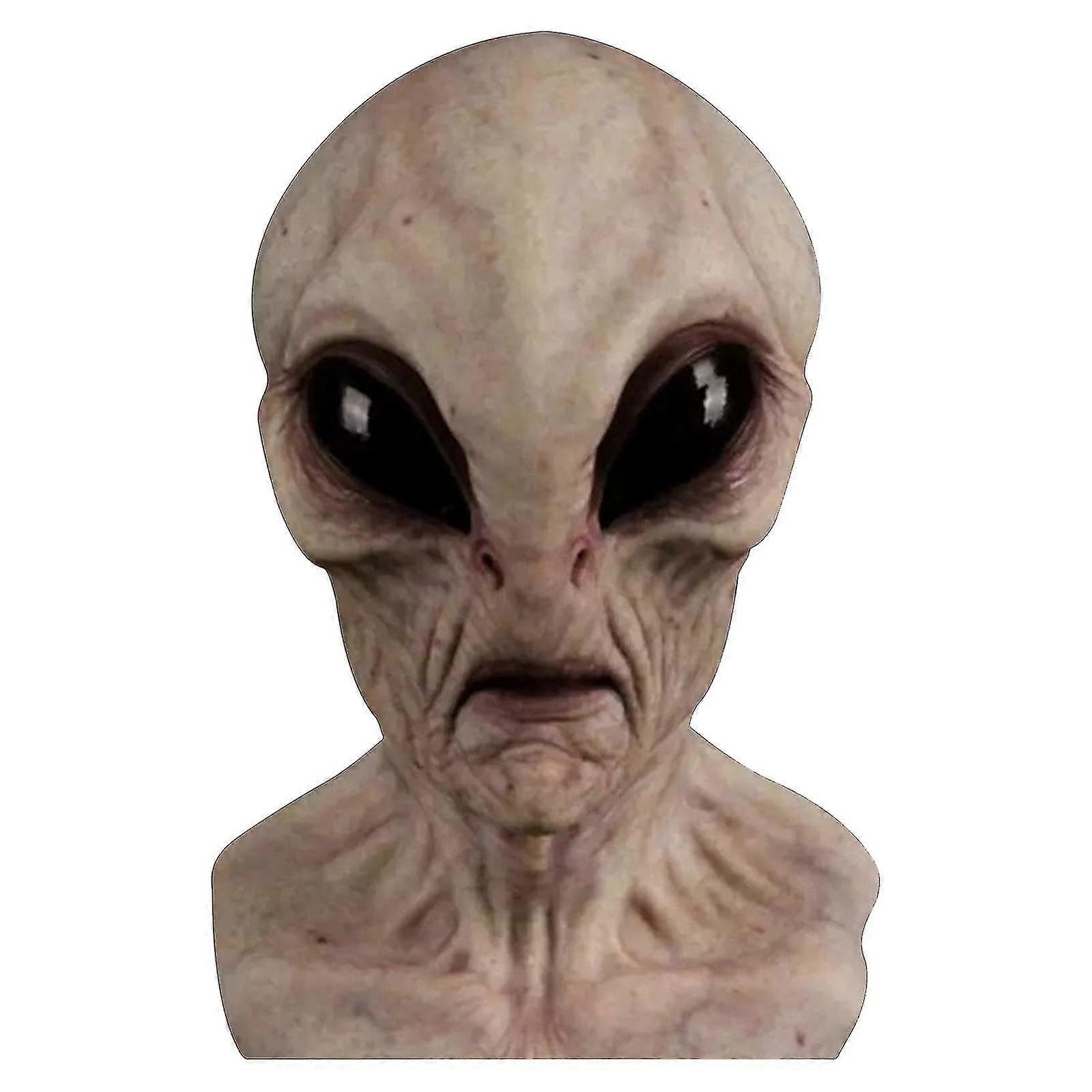 Halloween Alien Latex Mask Alien Horror Mask (Alien [Grey])