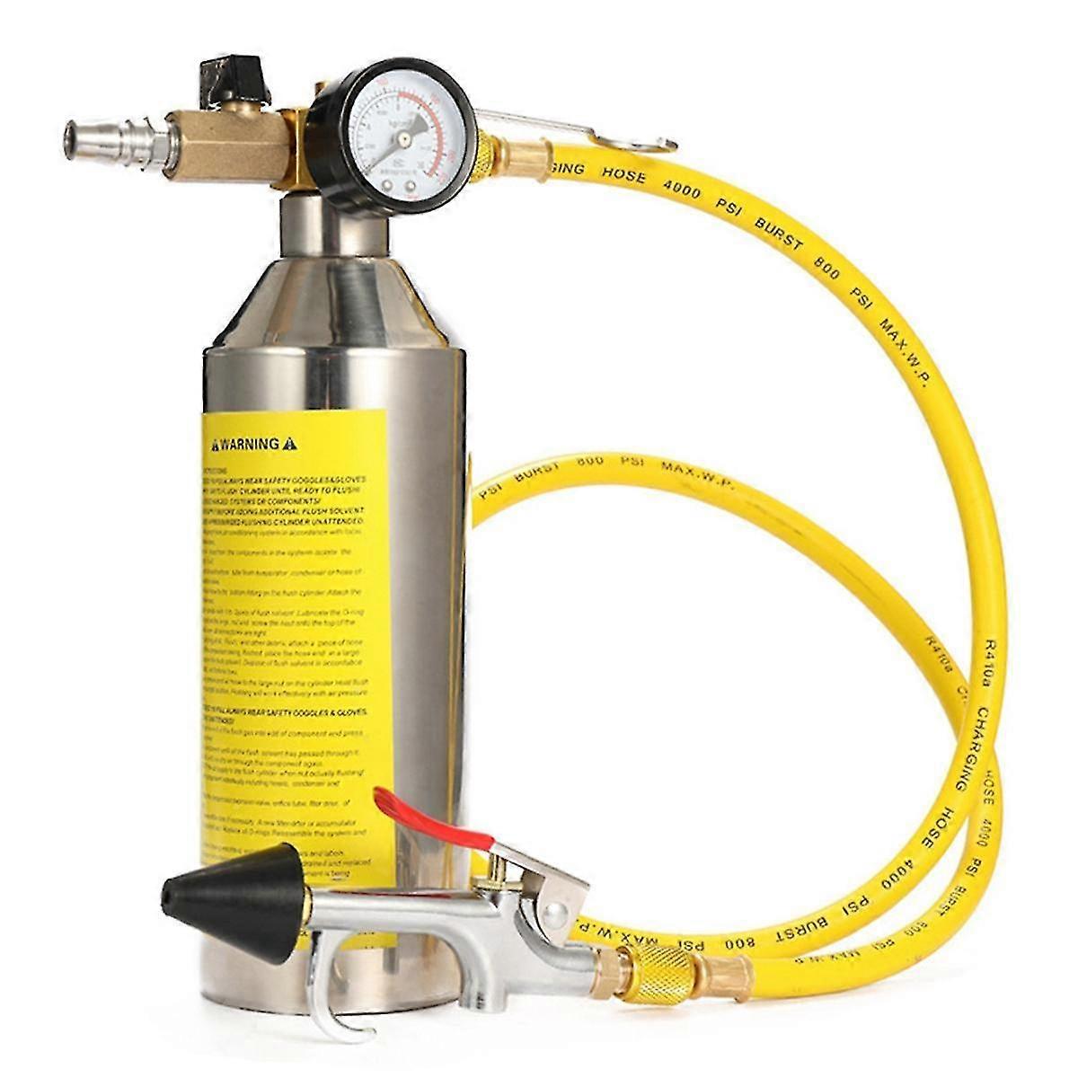 Air Conditioning Flushing Kit, Car Air Conditioning Pipe Cleaning Tool Set, R134a Air Conditioning System Flushing Kit