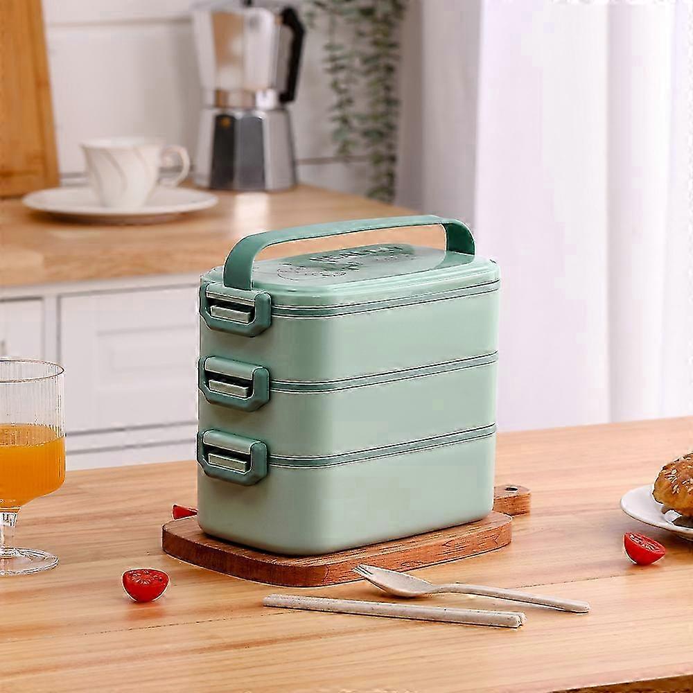 Stackable Bento Lunch Box with Handle 3 Layer