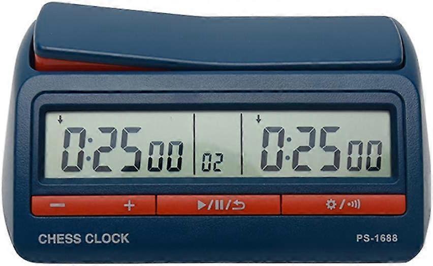 Chess Clock Digital Clock Timer, Professional International Chess Timer, ABS Count Down Game Timer for Chess Board Games