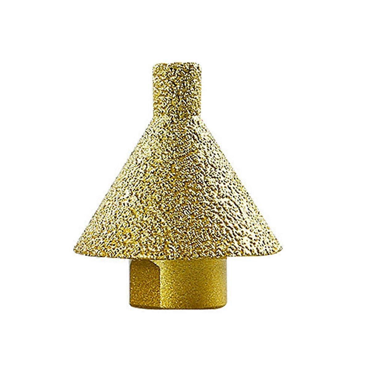 M10 Diamond Beveling Chamfering Bit Hole Drill Reaming Cone Carve Polish Grinding Wheel for Porcela