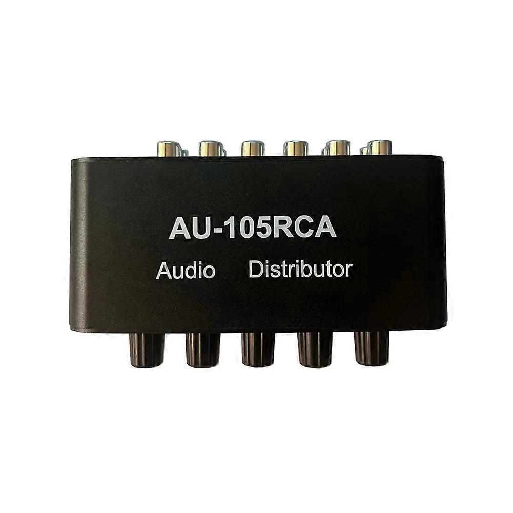 AU-105RCA Audio Distributor Stereo Audio Mixer 1 Input 5 Output Multi-Channel Audio Distributor for