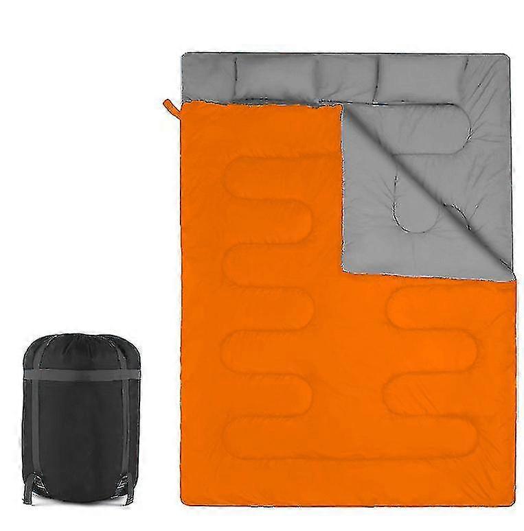 أكياس نوم مزدوجة للبالغين حقائب الظهر أو التخييم أو المشي لمسافات طويلة - حقيبة نوم الملكة - كيس نوم 2 شخص ، أكياس نوم مزدوجة مقاومة للماء ل Adul