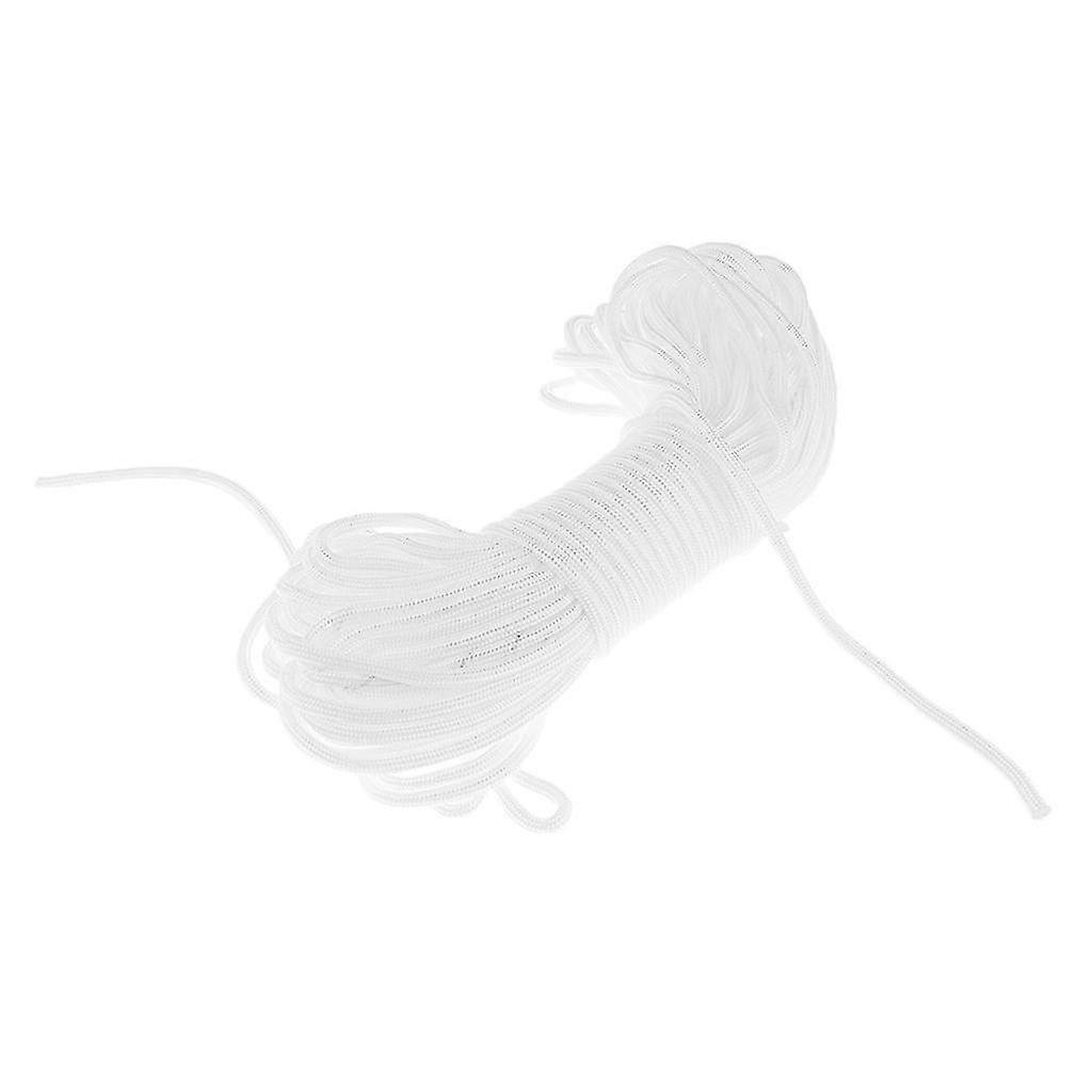30m Water Rescue Floating Lifeguard Life Saving Rope Float Line White 6mm