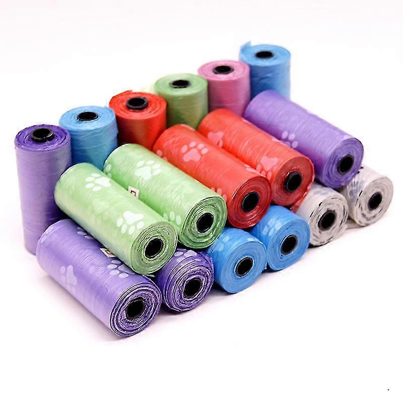20 Rolls Pet Garbage Bag Disposal Bag Printing Pet Poop Plastic Bag For Dogs
