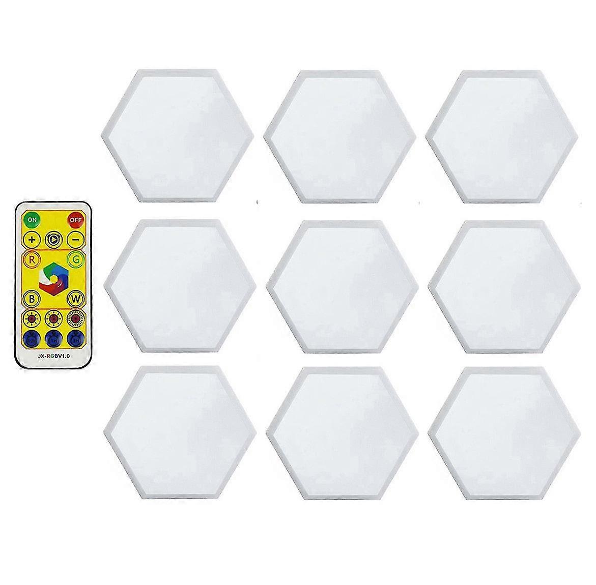 Diy rgbw led quantum lamp led hexagon wall lamp touch sensor rgbw led honeycomb light colorful night light bedroom modular lamp