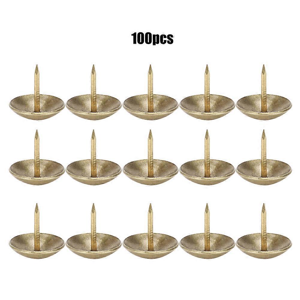 100 قطع تنجيد مسمار سماوي برونزي حديد صندوق خشبي أثاث ديكور ملحقات الأجهزة