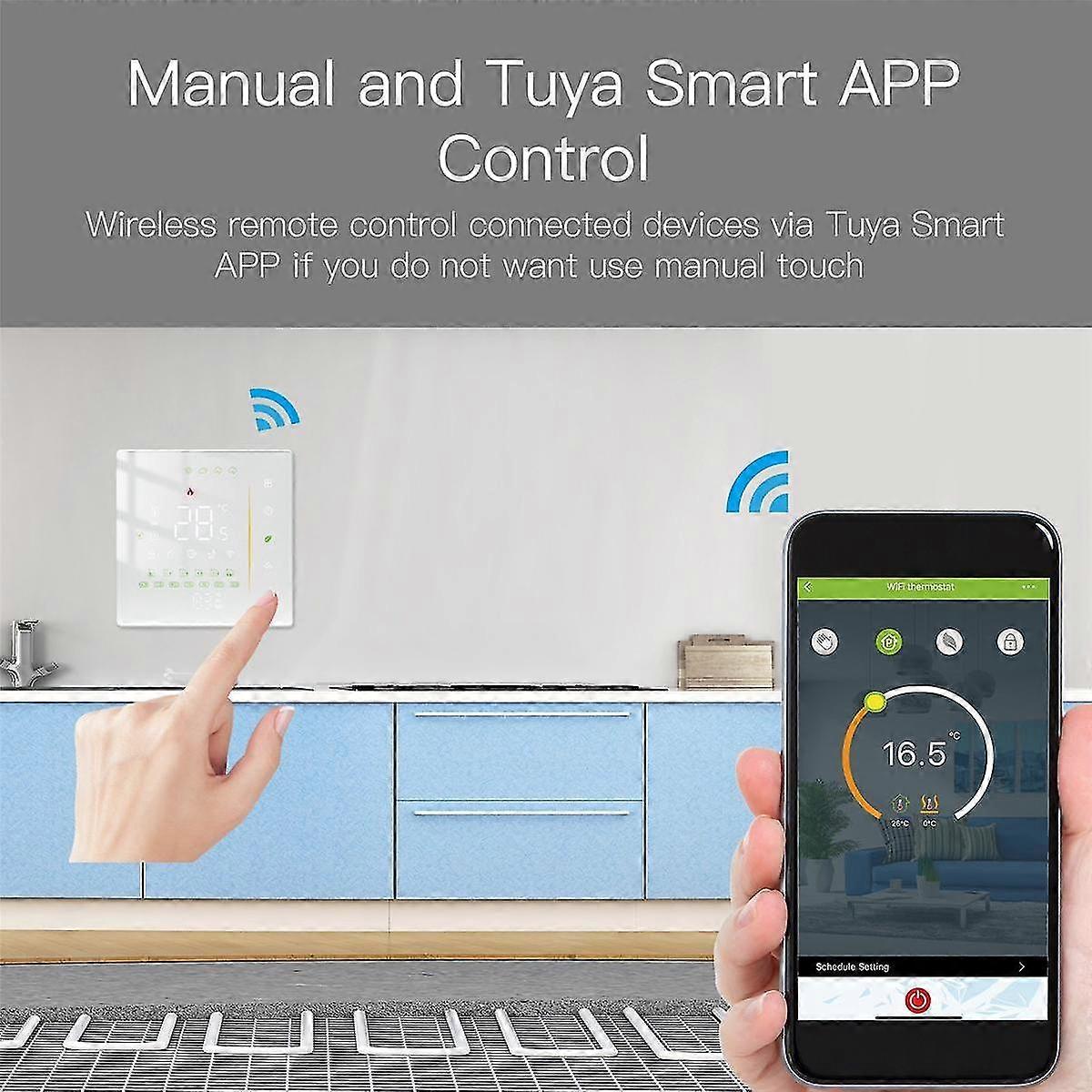 Wifi Water Heating Thermostat Water Boiler Temperature Control Tuya Smart App Control For Alexa Goo