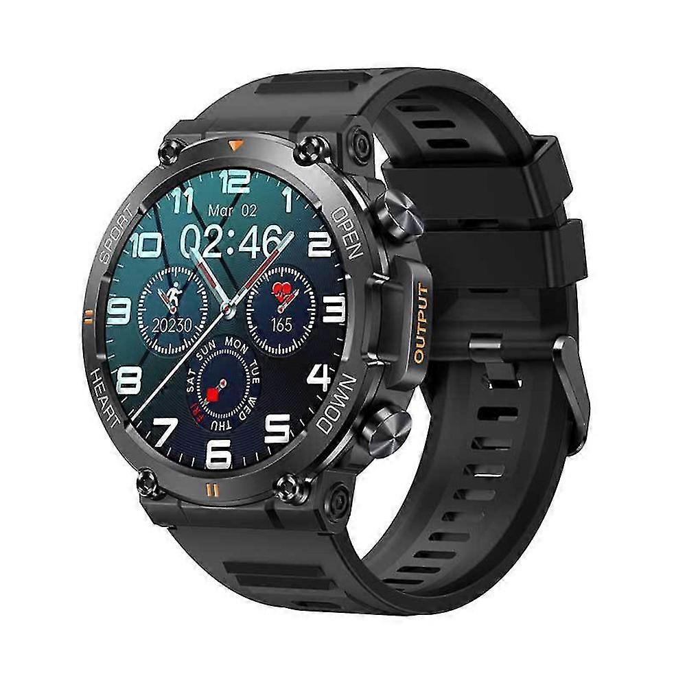 Military Smart Watch for Men(Answer /Make Call)Rugged Heart Rate Fitness Tracker