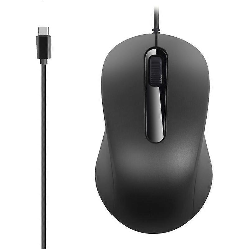 Type C Mouse, Wired USB C Mice Gaming Mouse Ergonomic 3 Buttons 1000DPI for Windows PC, Laptop and More Type C Devices