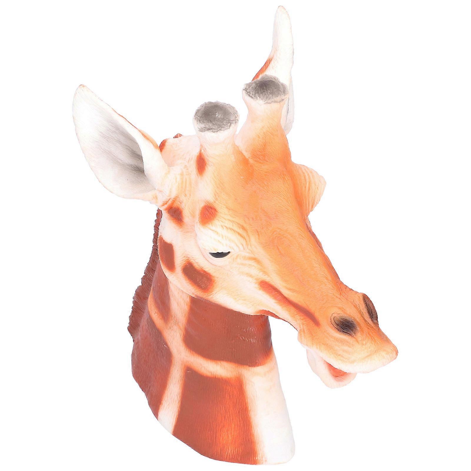 Giraffe Hand Puppet Lifelike Cute Animal Hand Puppet Toy Birthday Gift for Storytelling