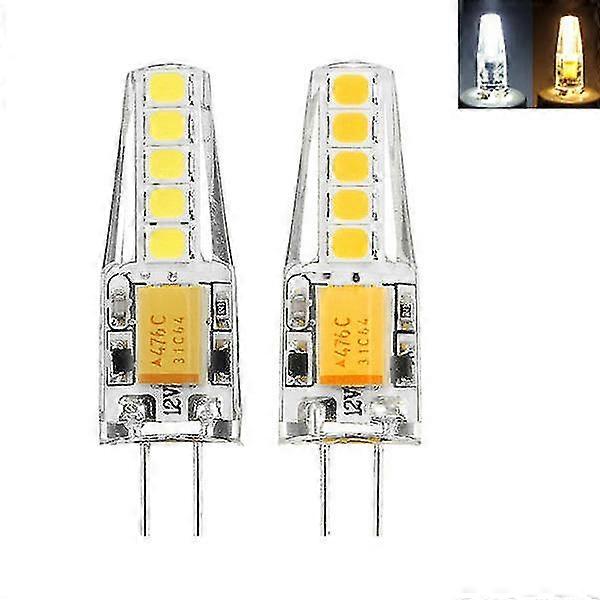 G4 2w 2835 Dimmbar 10 Leds Warmweiß Weiß Led Dekorative Glühbirne Ac12v